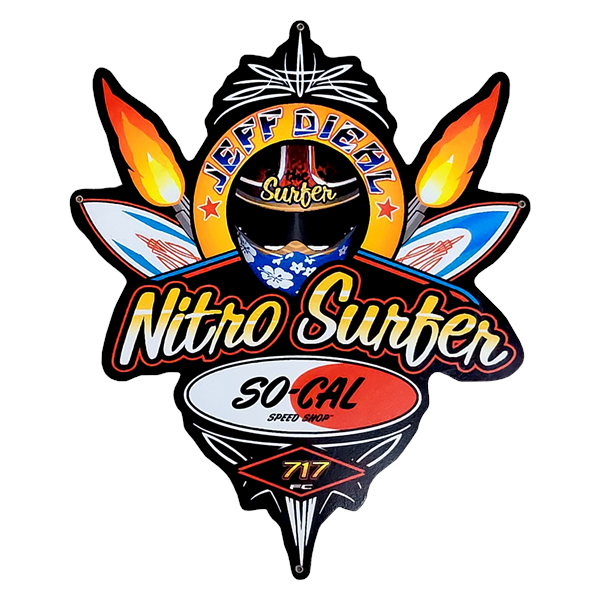 Nitro Surfer Helmet Logo Metal Sign