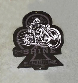 Jimmy Shine Bike Cutout Tin Sign